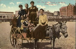 The Whole Family at the Beach Atlantic City, NJ Postcard Postcard