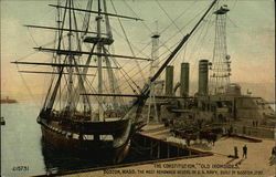 "The Constitution", "Old Ironsides" Postcard