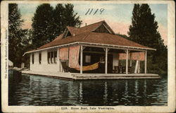 House Boat, Lake Washington Postcard Postcard