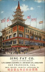 Sing Fat Co. - Chinese Bazaar San Francisco, CA Postcard Postcard