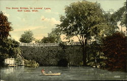 The Stone Bridge in Lovers' Lane Postcard