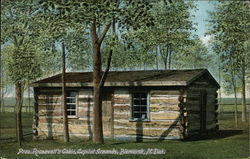 Pres. Roosvelt's Cabin, Capitol Grounds Bismarck, ND Postcard Postcard