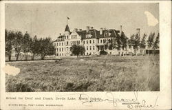 School for deaf and dumb Devils Lake, ND Postcard Postcard