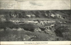 Outcroppings in a Lignite Coal Field Postcard