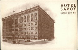 Hotel Savoy Kansas City, MO Postcard Postcard