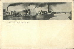 River Scene Grand Rapids, MI Postcard Postcard