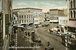 Grab Corners 1860 Grand Rapids, MI Postcard Postcard