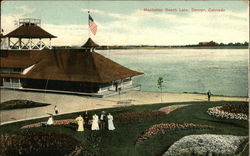 Manhattan Beach Lake Denver, CO Postcard Postcard