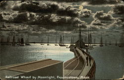 Railroad Wharf by Moonlight Postcard