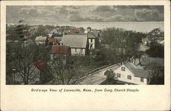 Bird's Eye View from Congregational Church Steeple Postcard