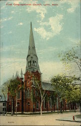 First Congregational Church Postcard