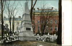 Grave of Benjamin Franklin's Parents Postcard