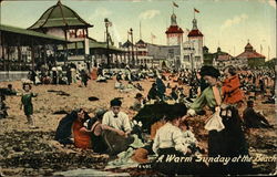 A Warm Sunday at the Beach Postcard