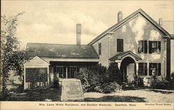 Mrs Laura Wells Residence and Sheldon Memorial Postcard