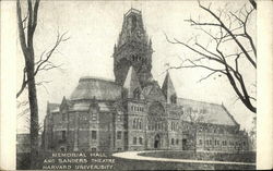 Memorial Hall and Sanders Theatre, Harvard University Cambridge, MA Postcard Postcard