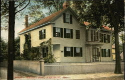 Whittier's House Postcard