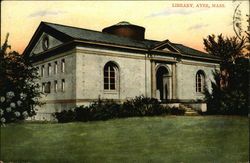 Library Ayer, MA Postcard Postcard