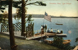 Lake Attitash Amesbury, MA Postcard Postcard