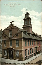 Old State Gouse From Washington Street Boston, MA Postcard Postcard