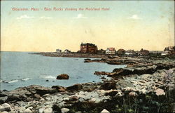 Bass Rocks showing the Moorland Hotel Postcard