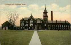 Fitchburg Jail Massachusetts Postcard Postcard