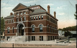 Wallace Library and Art Building Postcard