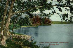 Glimpse of Long Pond from the Pumping Station Postcard