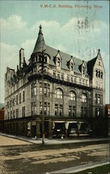 Y.M.C.A. Building Fitchburg, MA Postcard Postcard