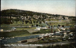 Bird's Eye View of Rattlesnake Mountain Postcard