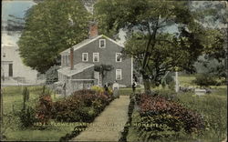 Flower Garden, Whittier Homestead Postcard