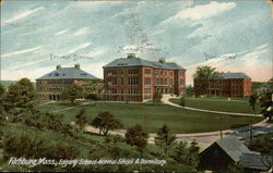 Edgarly School - Normal School & Dormitory Fitchburg, MA Postcard Postcard