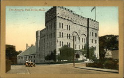 The Armory Fall River, MA Postcard Postcard