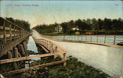 Floating Bridge Lynn, MA Postcard Postcard