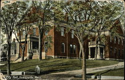 Street View of City Hall Postcard