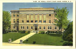 Mc Dowell County Court House Postcard