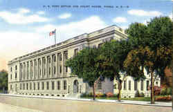 U. S. Post Office And Court House Fargo, ND Postcard Postcard