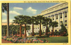 San Bernardino County Court House Postcard