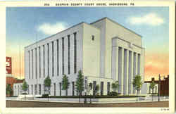 Dauphin County Court House Harrisburg, PA Postcard Postcard