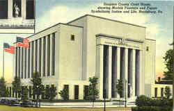 Dauphin County Court House Harrisburg, PA Postcard Postcard