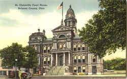 St. Clairsville Court House Postcard