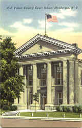 Vance County Court House Henderson, NC Postcard Postcard