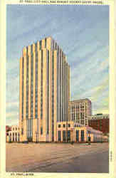 St. Paul City Hall And Ramsey County Court House Minnesota Postcard Postcard