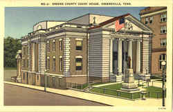 Greene County Court House Postcard