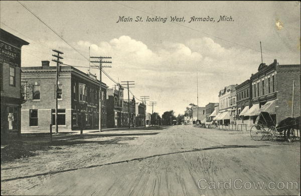 Main Street Looking West Armada MI