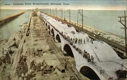 Causeway under Reconstruction Postcard