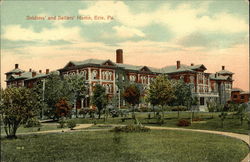 Soldiers' and Sailors' Home Erie, PA Postcard Postcard