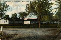 Barracks at Fort Snelling Postcard