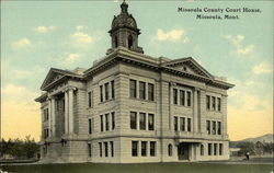 Missoula County Court House Montana Postcard Postcard