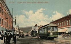 Higgins Ave. Looking North Missoula, MT Postcard Postcard