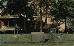 Site from which the British Commodore Barclay bombarded Fort Stephenson Fremont, OH Postcard Postcard